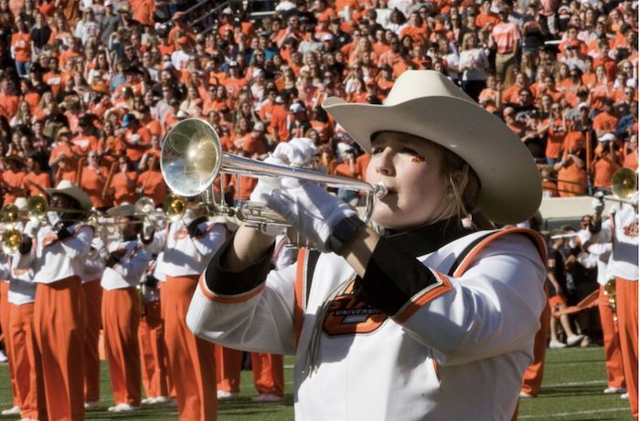 Honors student Mikayla Doty rocks it on and off the field, both as a member of the OSU Marching Band and in the lab for her Honors add-on on DNA barcoding